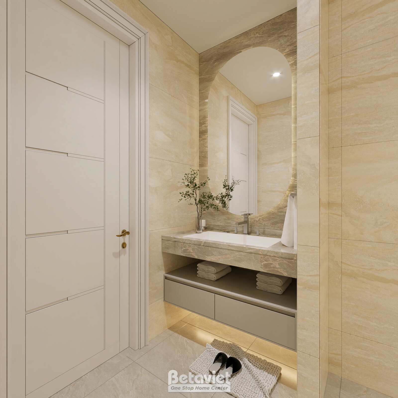 Nội thất phòng tắm biệt thự hiện đại luxury KT8002312 – góc nhìn 10