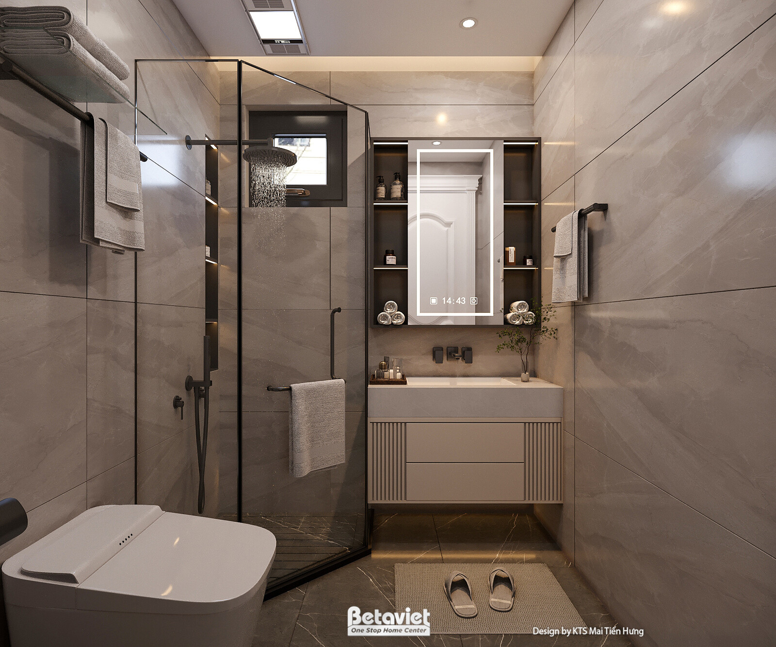 Nội thất phòng tắm biệt thự hiện đại luxury NT5021106 – góc nhìn 19