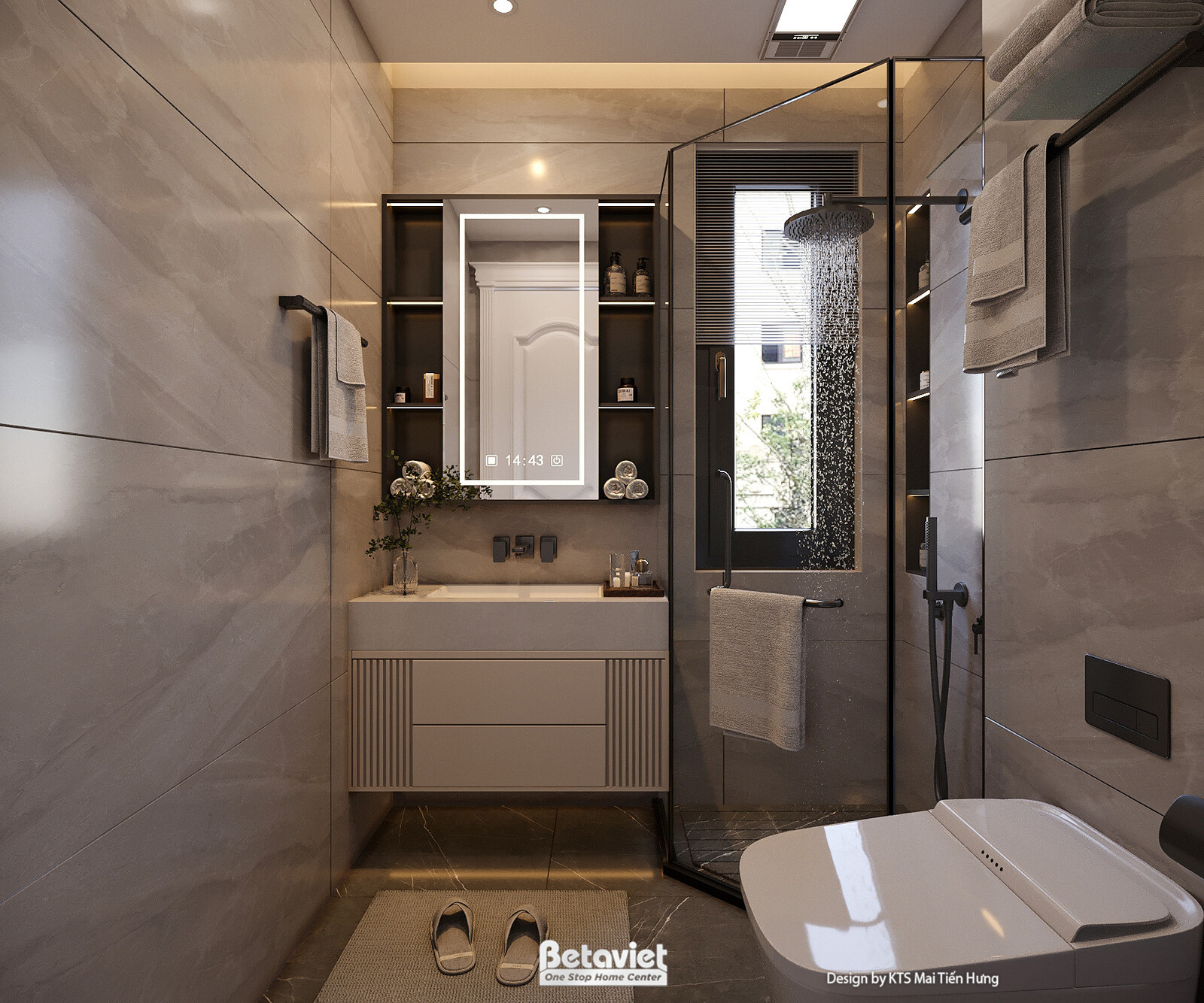 Nội thất phòng tắm biệt thự hiện đại luxury NT5021106 – góc nhìn 16