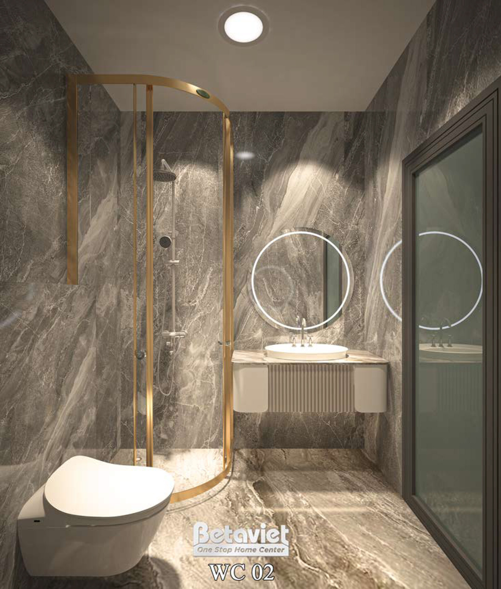 Nội thất phòng ngủ biệt thự tân cổ điển NT2009275 – góc nhìn 14