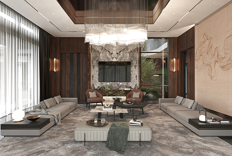 Nội thất phòng khách biệt thự hiện đại luxury tại Ninh Bình NT25853