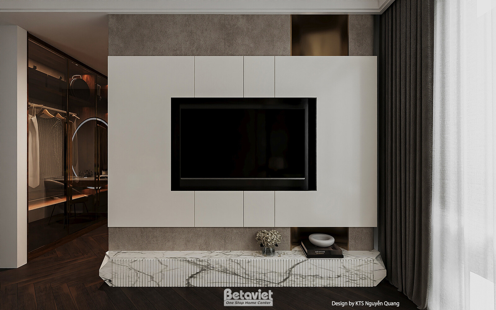 Nội thất phòng ngủ biệt thự hiện đại luxury NT25853 – góc nhìn 12