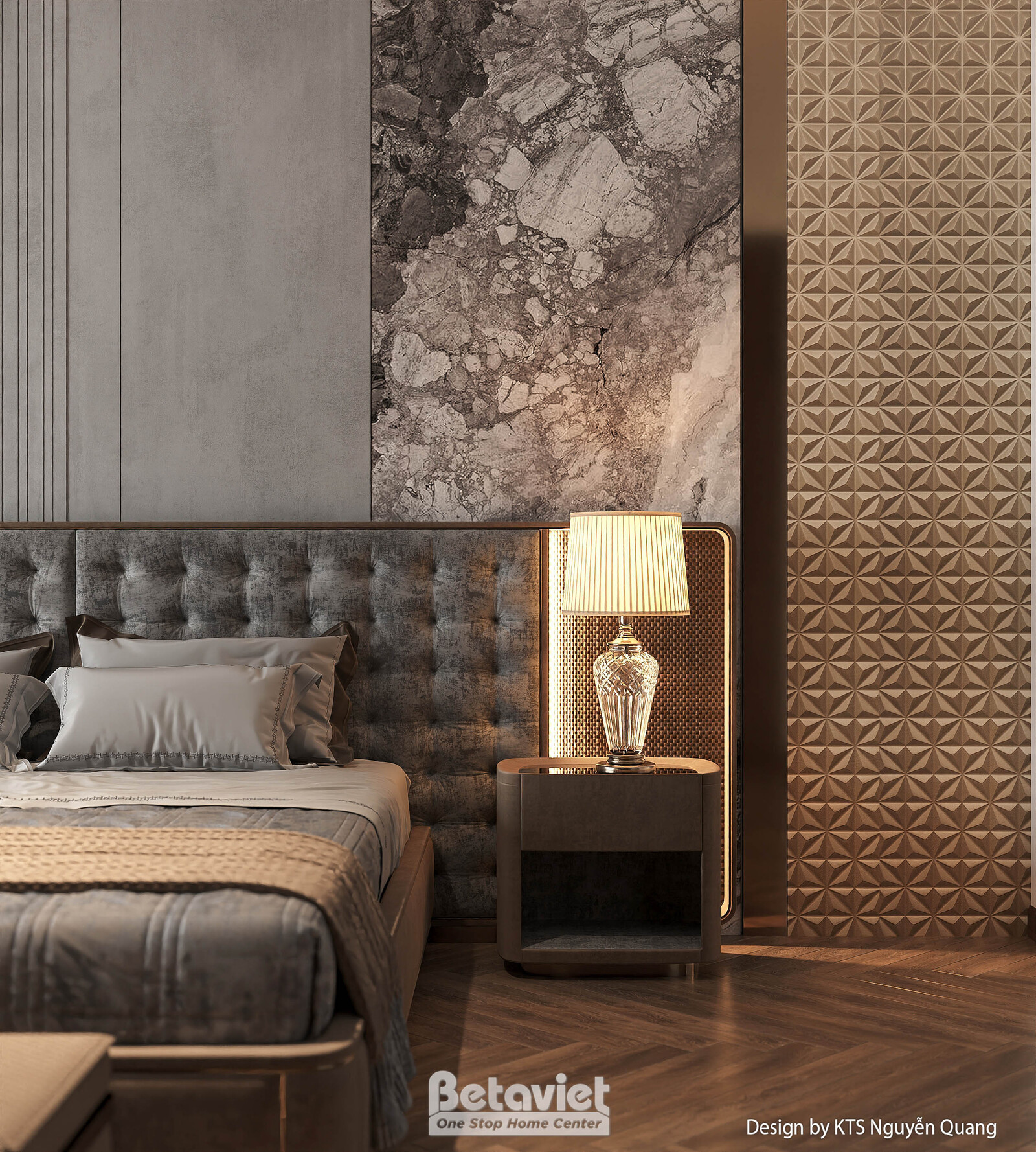 Nội thất phòng ngủ biệt thự hiện đại luxury NT25853 – góc nhìn 7