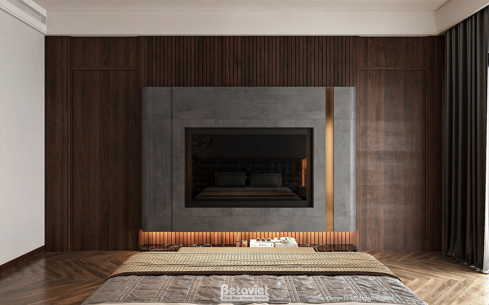 Nội thất phòng ngủ biệt thự hiện đại luxury NT25853 – góc nhìn 11
