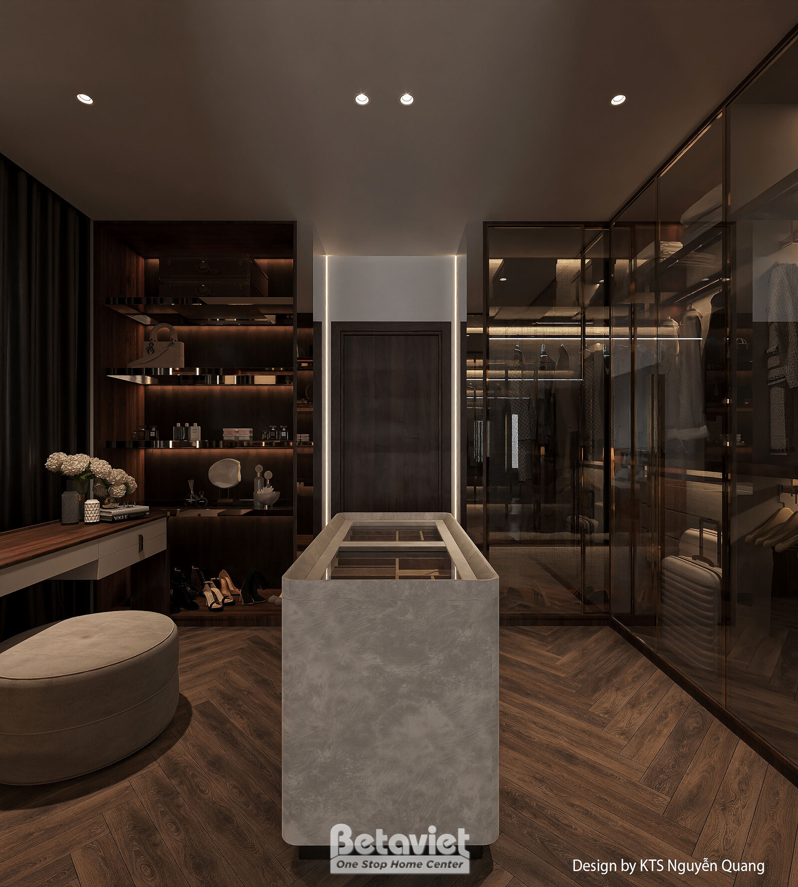 Nội thất phòng ngủ biệt thự hiện đại luxury NT25853 – góc nhìn 13