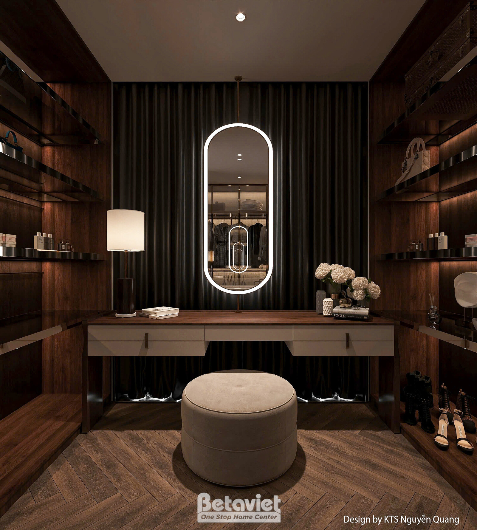 Nội thất phòng ngủ biệt thự hiện đại luxury NT25853 – góc nhìn 16