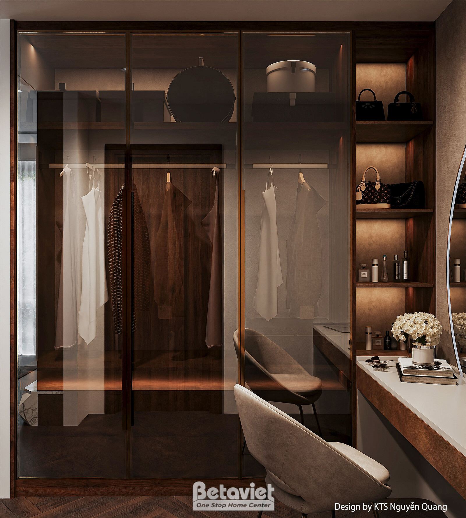 Nội thất phòng ngủ biệt thự hiện đại luxury NT25853 – góc nhìn 18