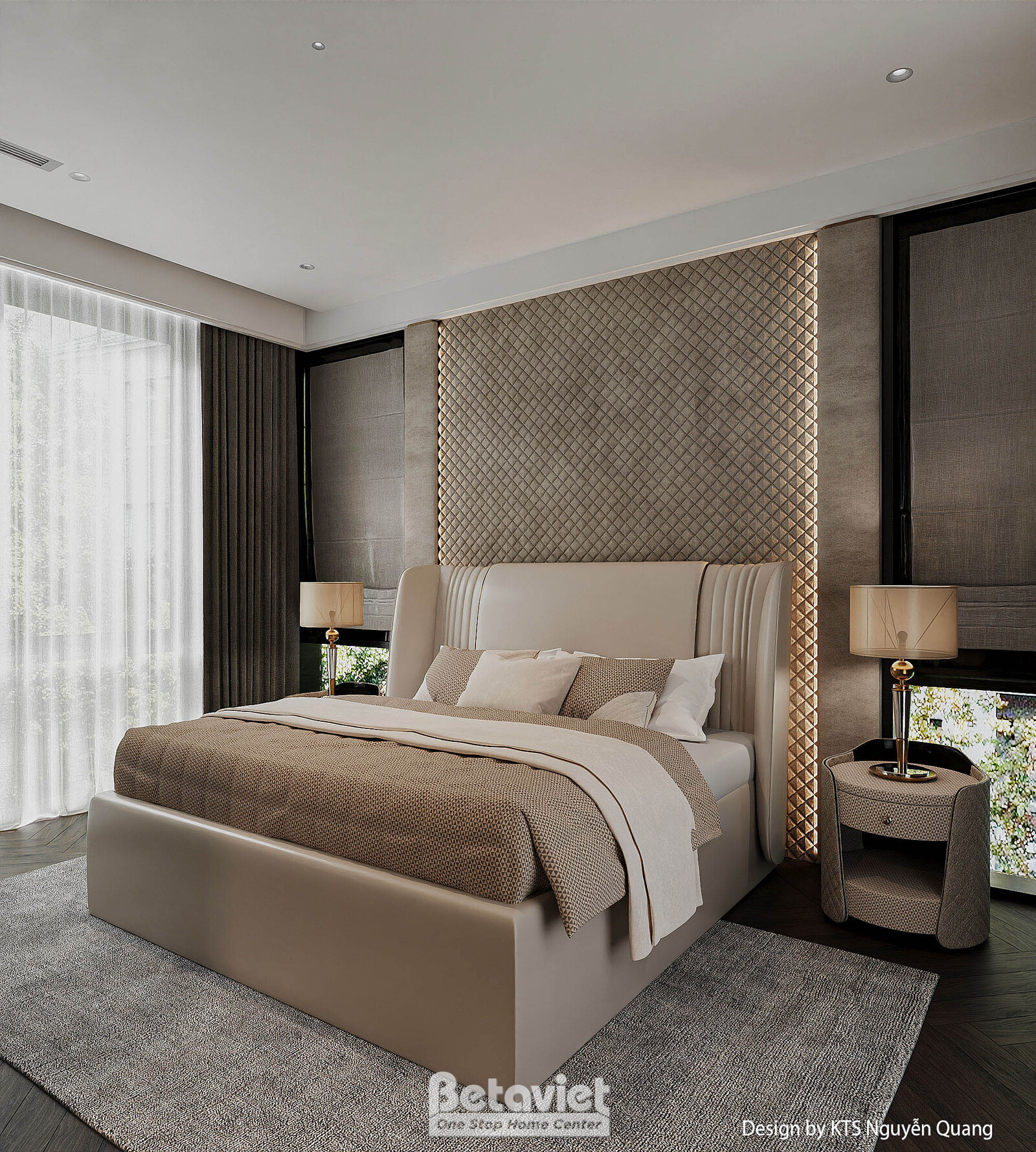 Nội thất phòng ngủ biệt thự hiện đại luxury NT25853 – góc nhìn 10