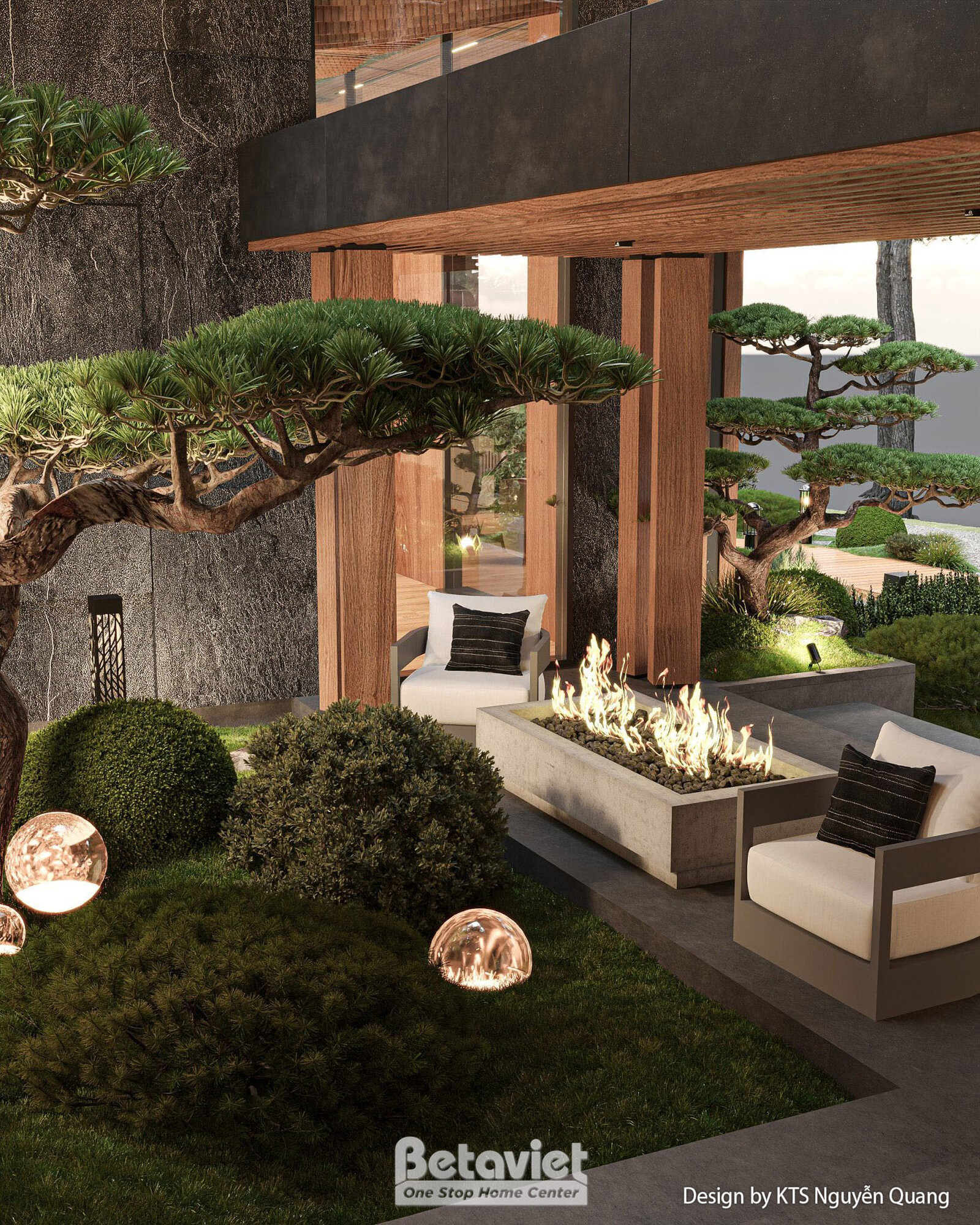 Biệt thự 2 tầng hiện đại luxury KT25861 – phòng khách