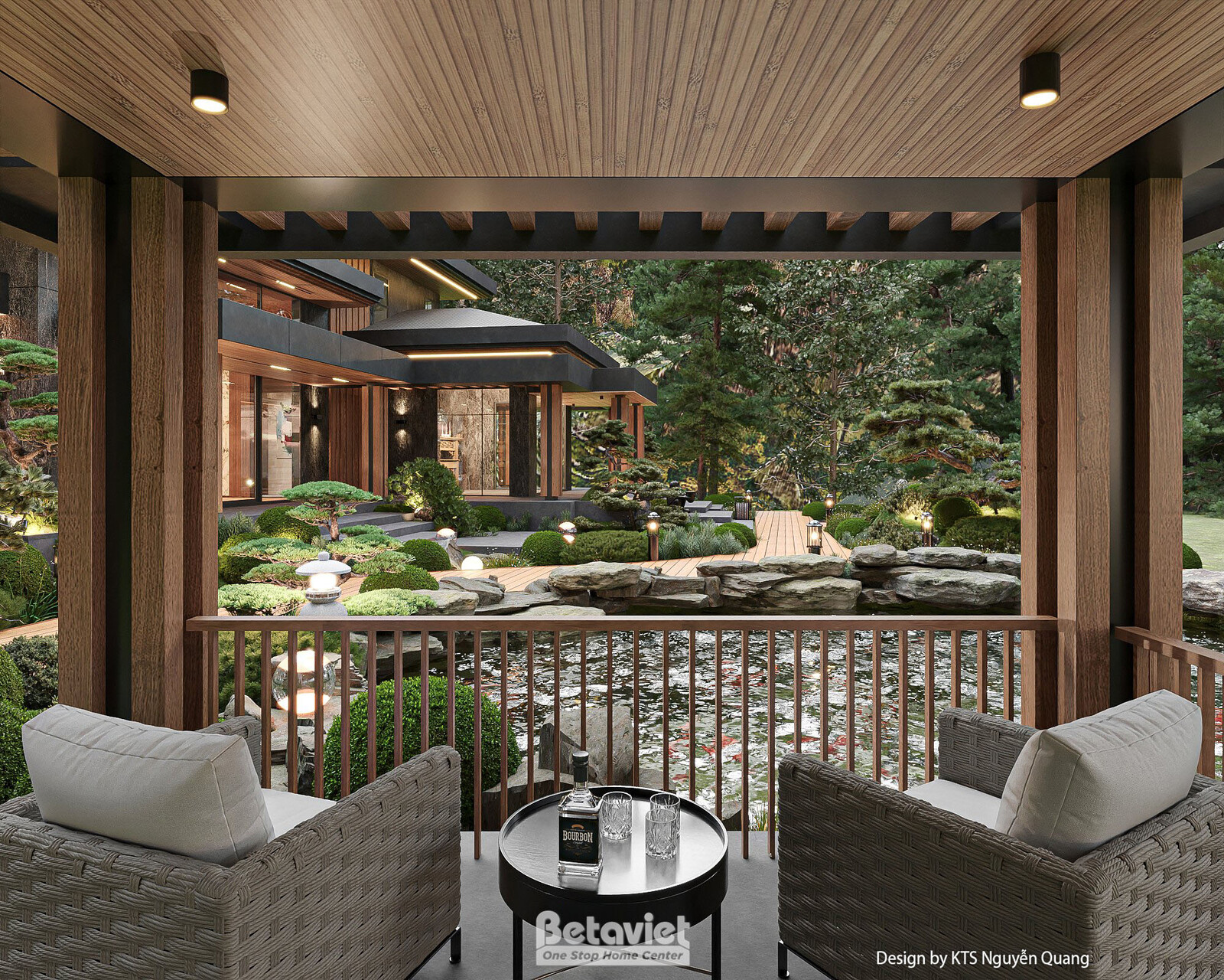 Biệt thự 2 tầng hiện đại luxury KT25861 – ban công