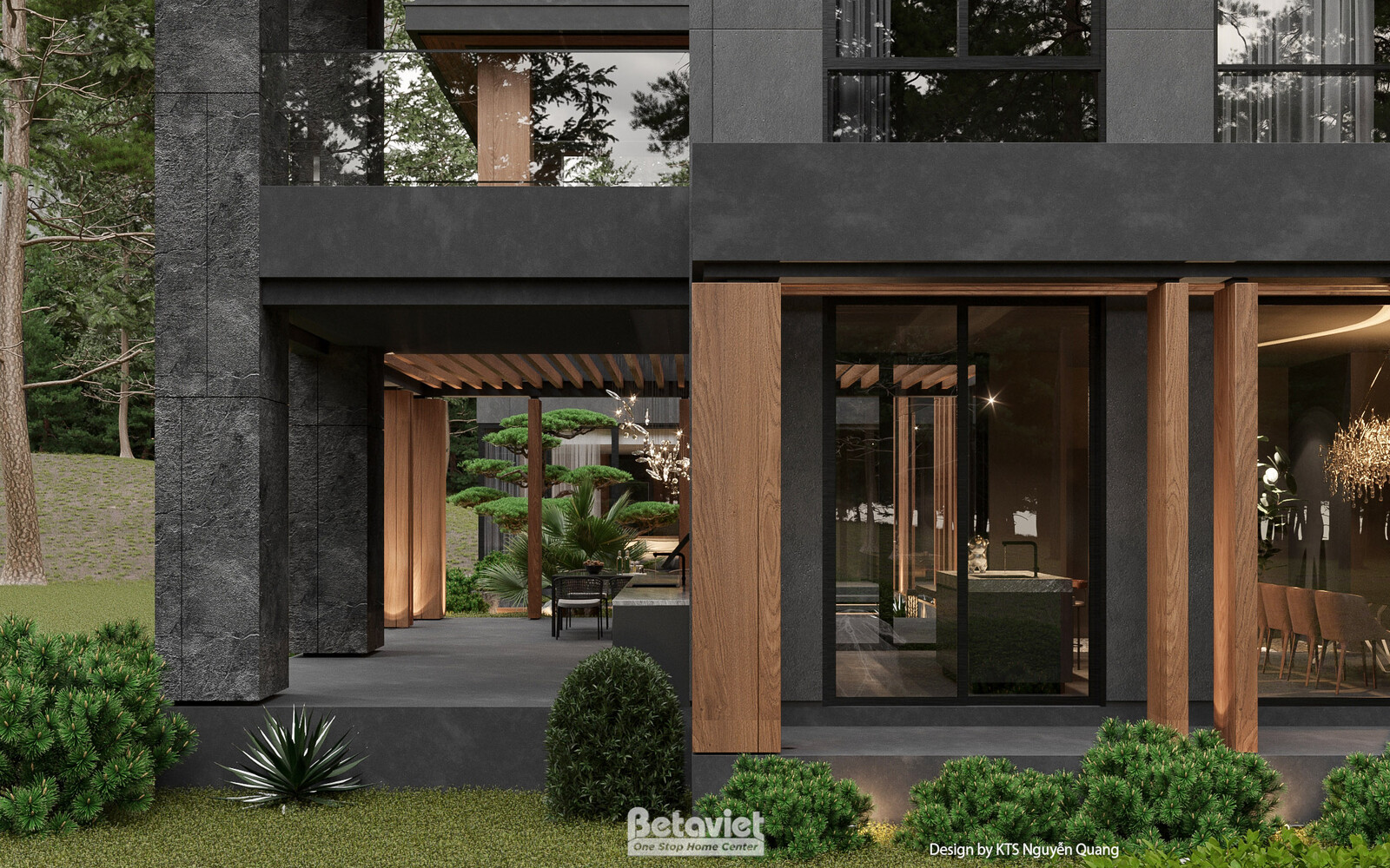 Biệt thự 3 tầng á đông KT25857 – phòng khách (2)