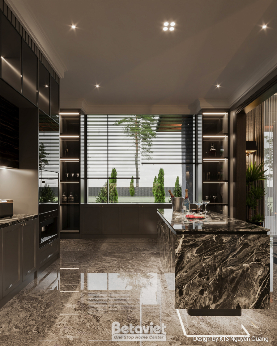 Nội thất phòng ăn biệt thự hiện đại luxury NT25852 – góc nhìn 5