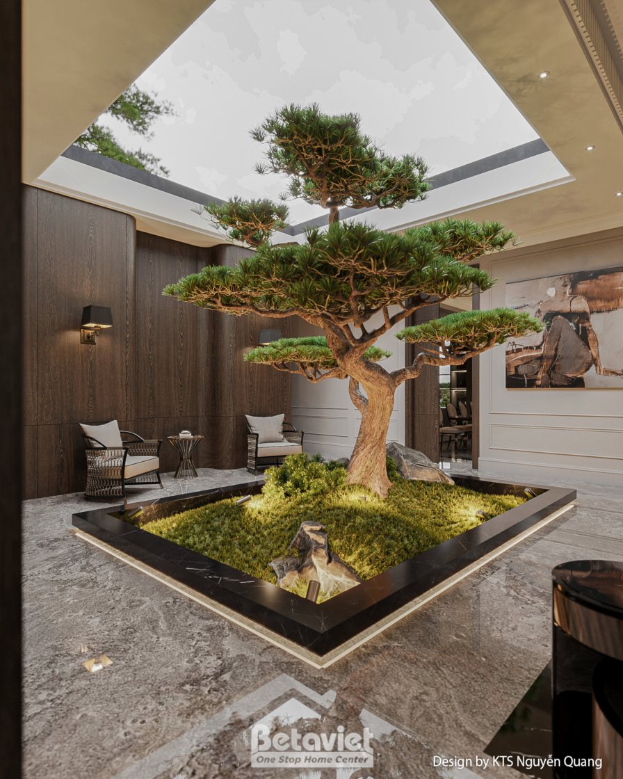 Nội thất phòng khách biệt thự hiện đại luxury NT25852 – góc nhìn 7