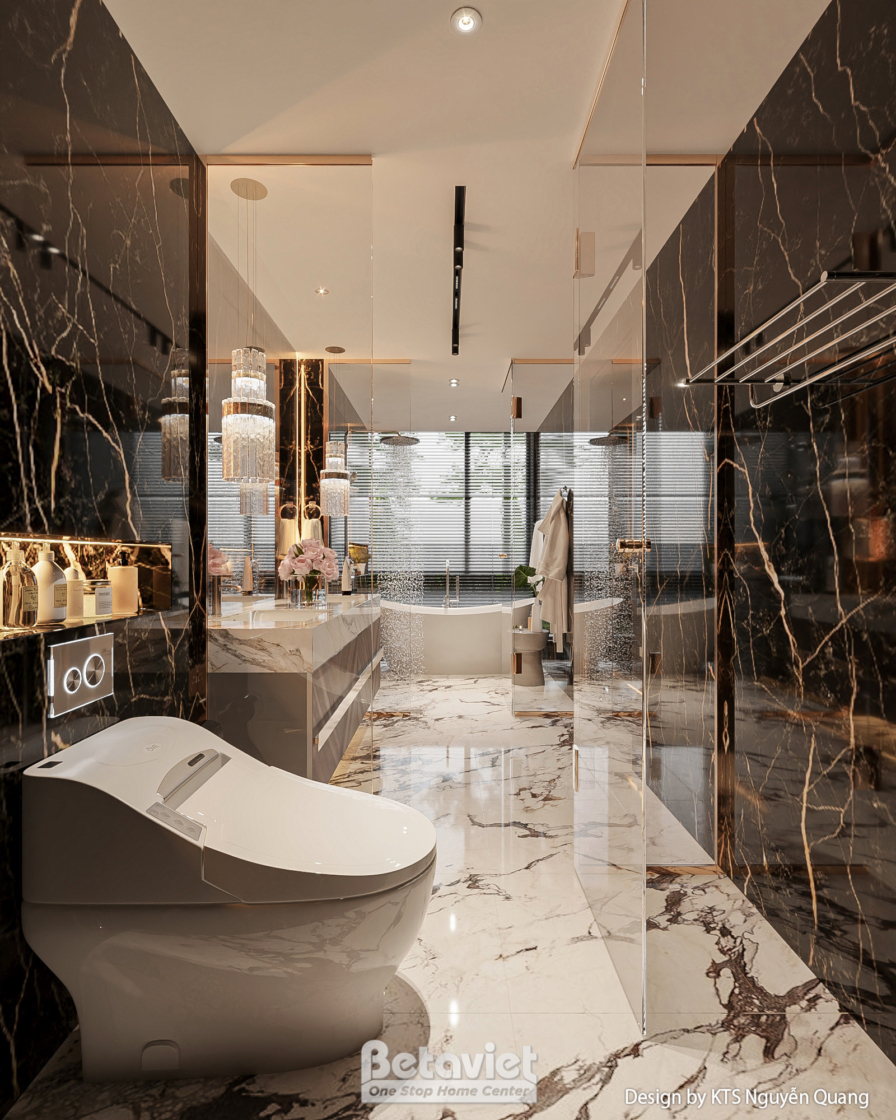 Nội thất phòng tắm biệt thự hiện đại luxury NT25852 – góc nhìn 5