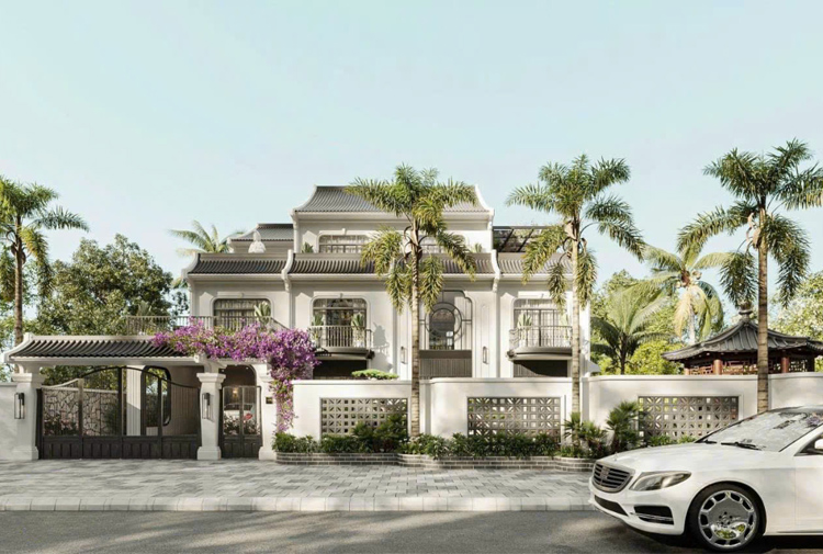 Biệt thự 3 tầng Indochine tại Phú Thọ