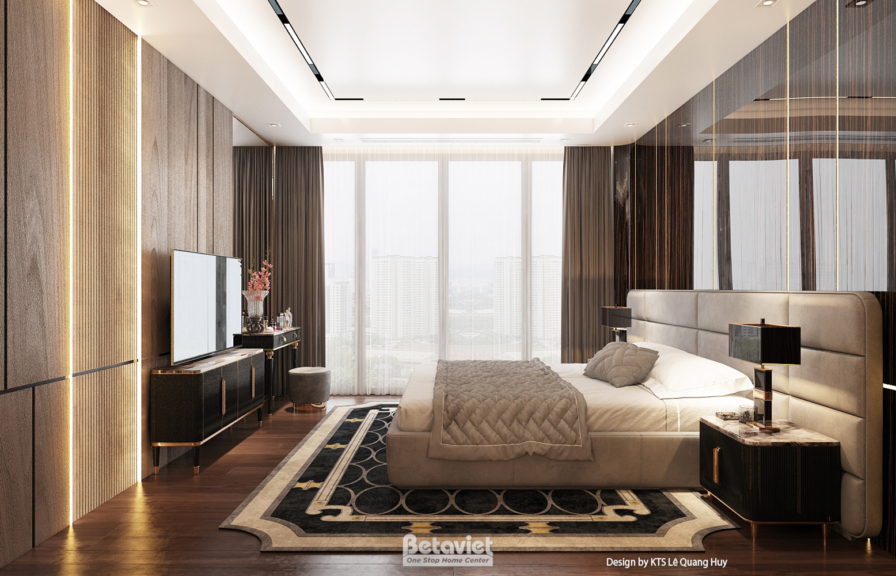 Nội thất phòng ngủ biệt thự hiện đại NT25874 – góc nhìn 4