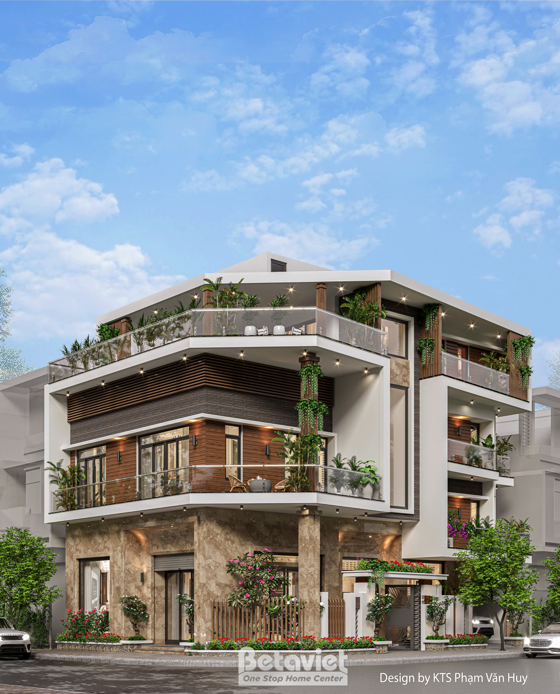 Biệt thự 3 tầng hiện đại tại Thái Bình KT25879 — Betaviet