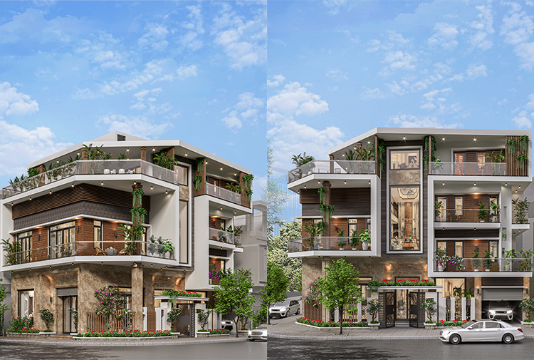 Thiết kế thi công nhà 6 tỷ — biệt thự 3 tầng phong cách hiện đại tại Thái Bình | Betaviet