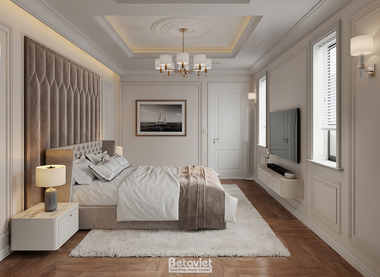 Nội thất phòng ngủ biệt thự hiện đại NT2009437 – góc nhìn 11