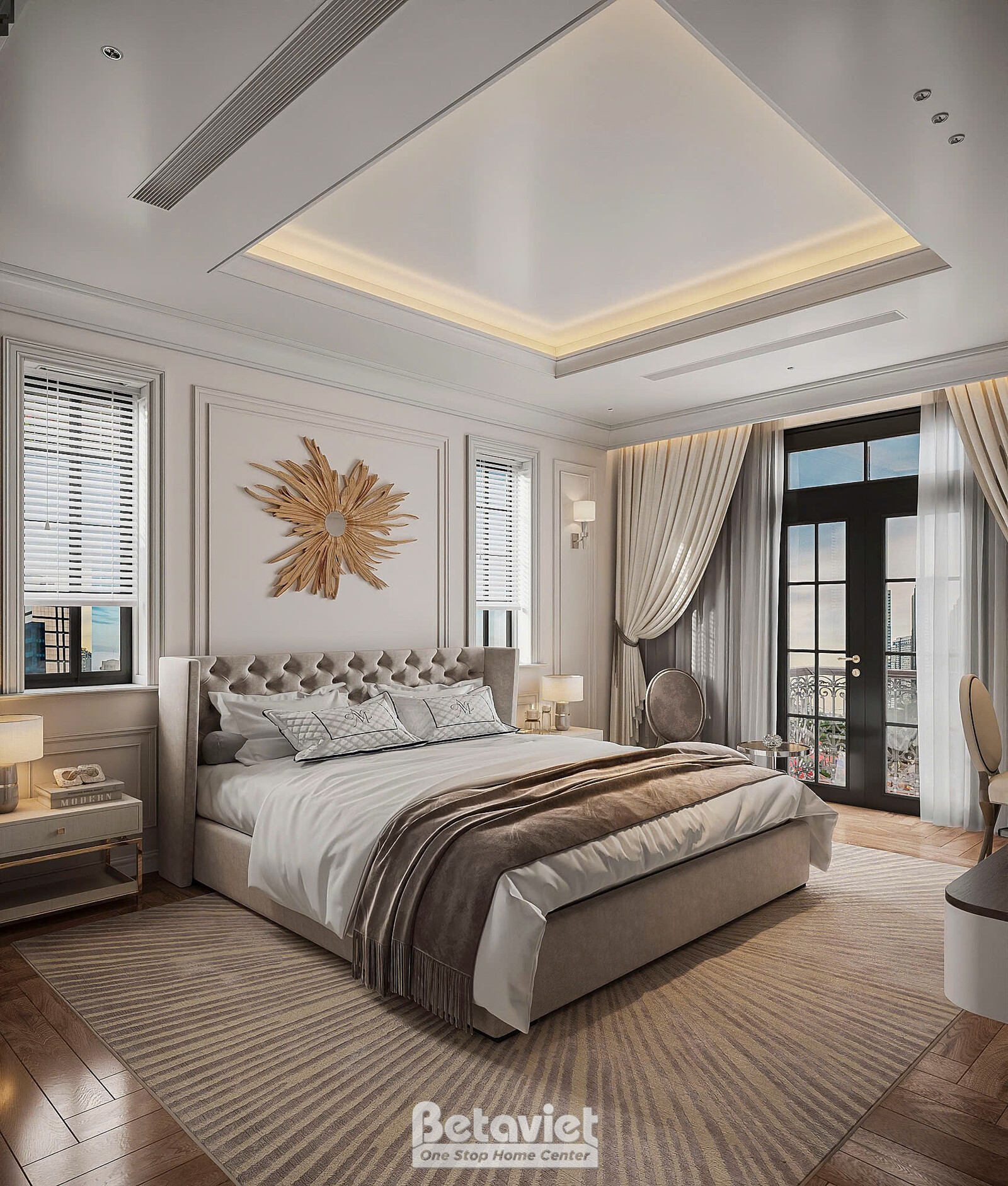 Nội thất phòng ngủ biệt thự hiện đại NT2009437 – góc nhìn 12