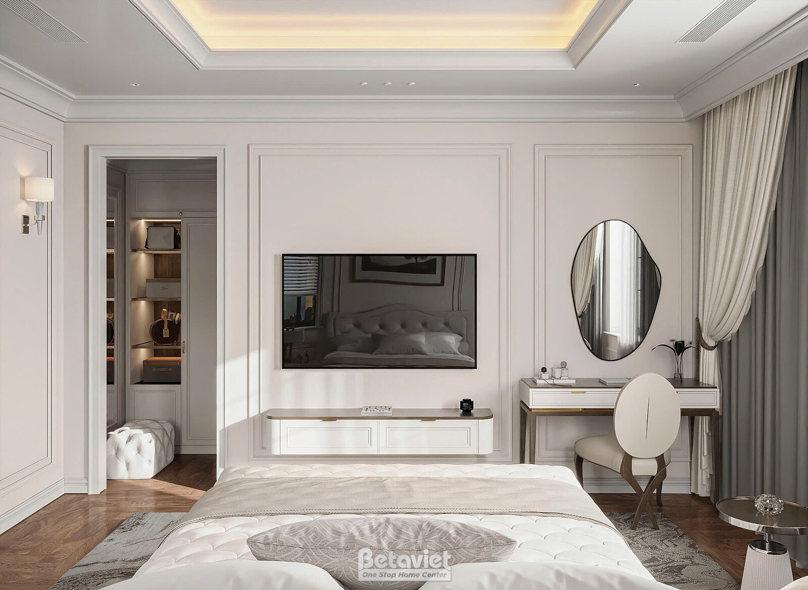 Nội thất phòng ngủ biệt thự hiện đại NT2009437 – góc nhìn 19