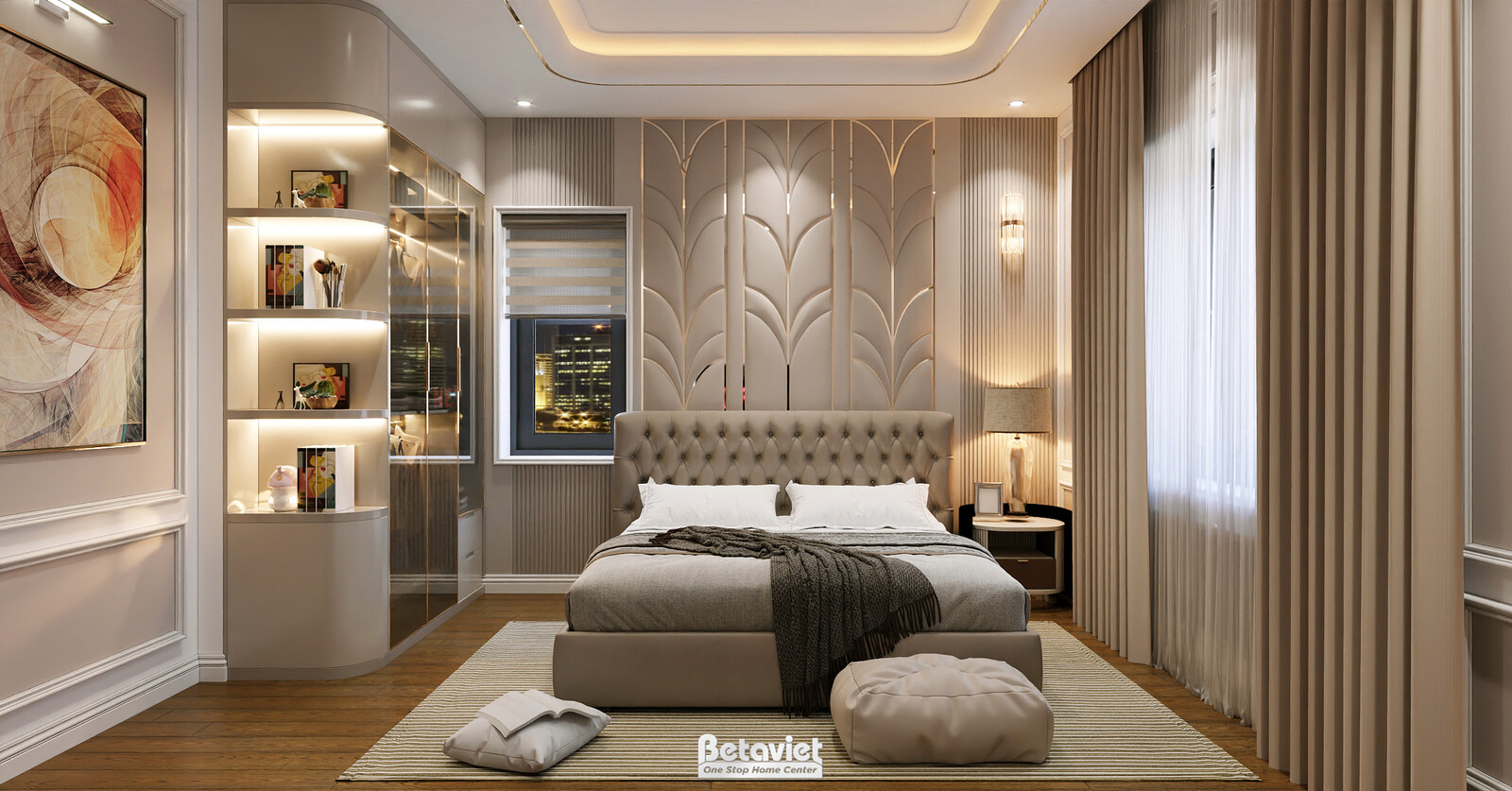 Nội thất phòng ngủ biệt thự hiện đại NT2009419 – góc nhìn 11