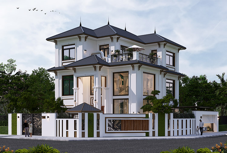 Biệt thự phong cách hiện đại 3 tầng 436m² tại Bắc Ninh — Betaviet KT9189453