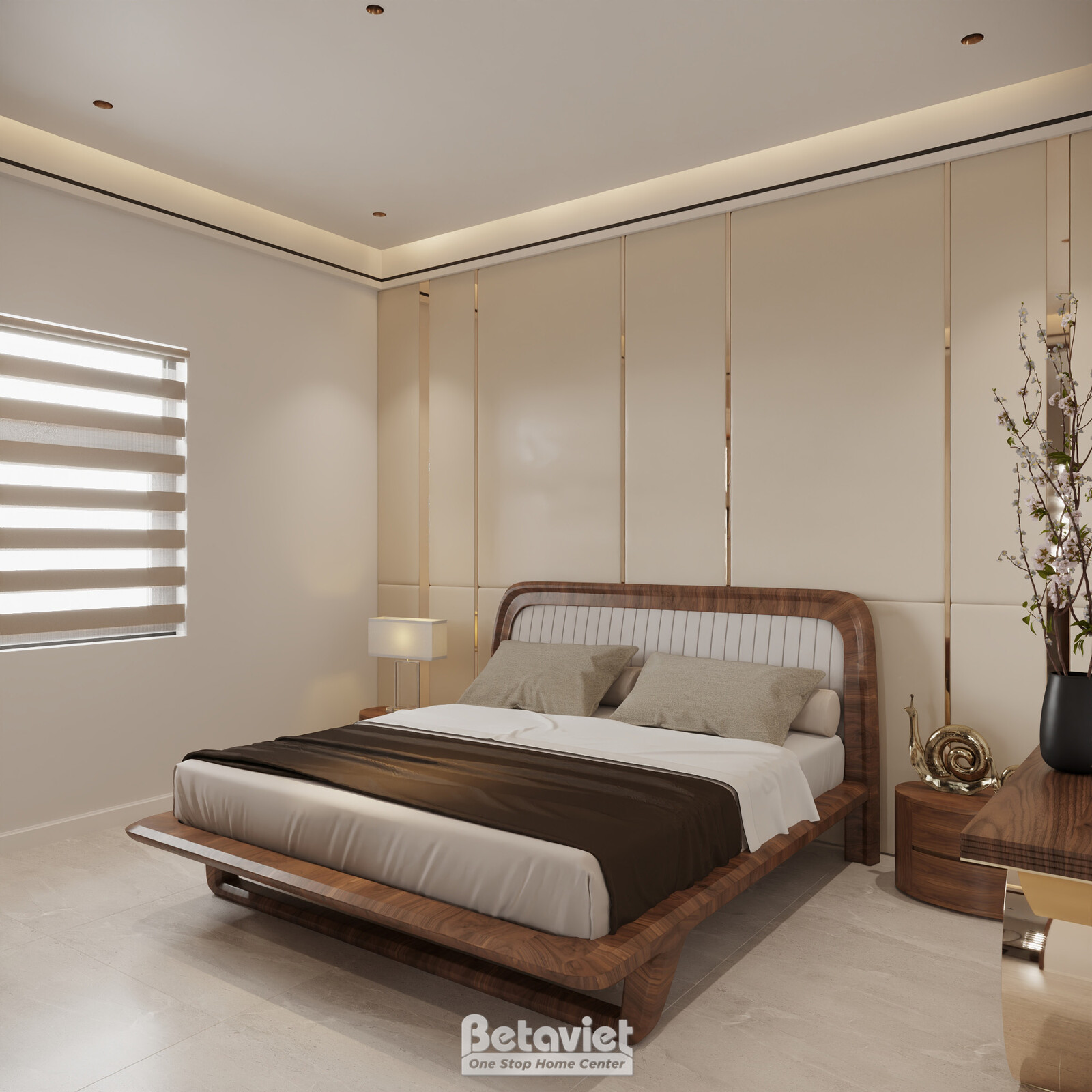 Nội thất phòng ngủ biệt thự hiện đại NT2008871 – góc nhìn 3