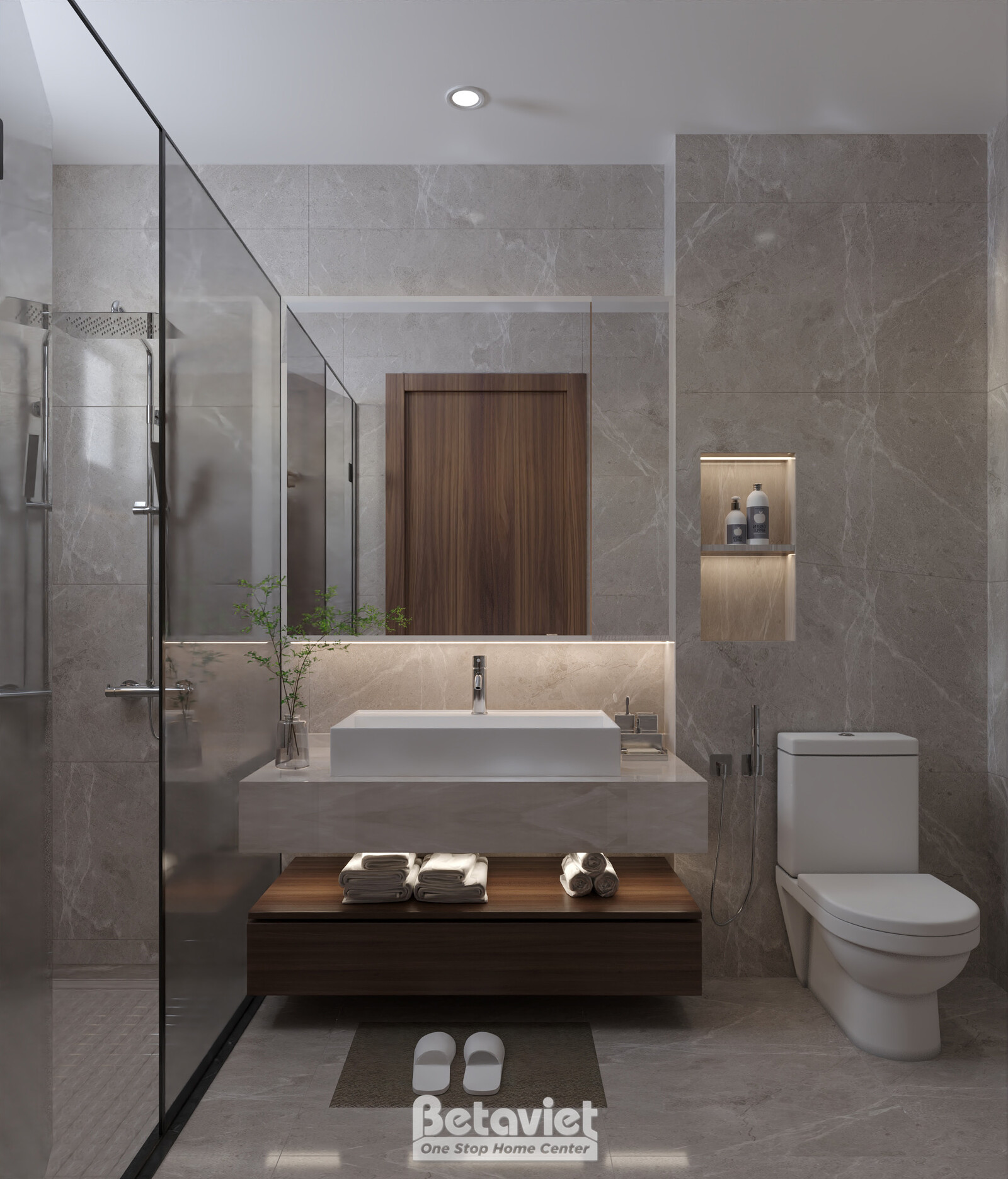 Nội thất phòng tắm biệt thự hiện đại NT2008871 – góc nhìn 2