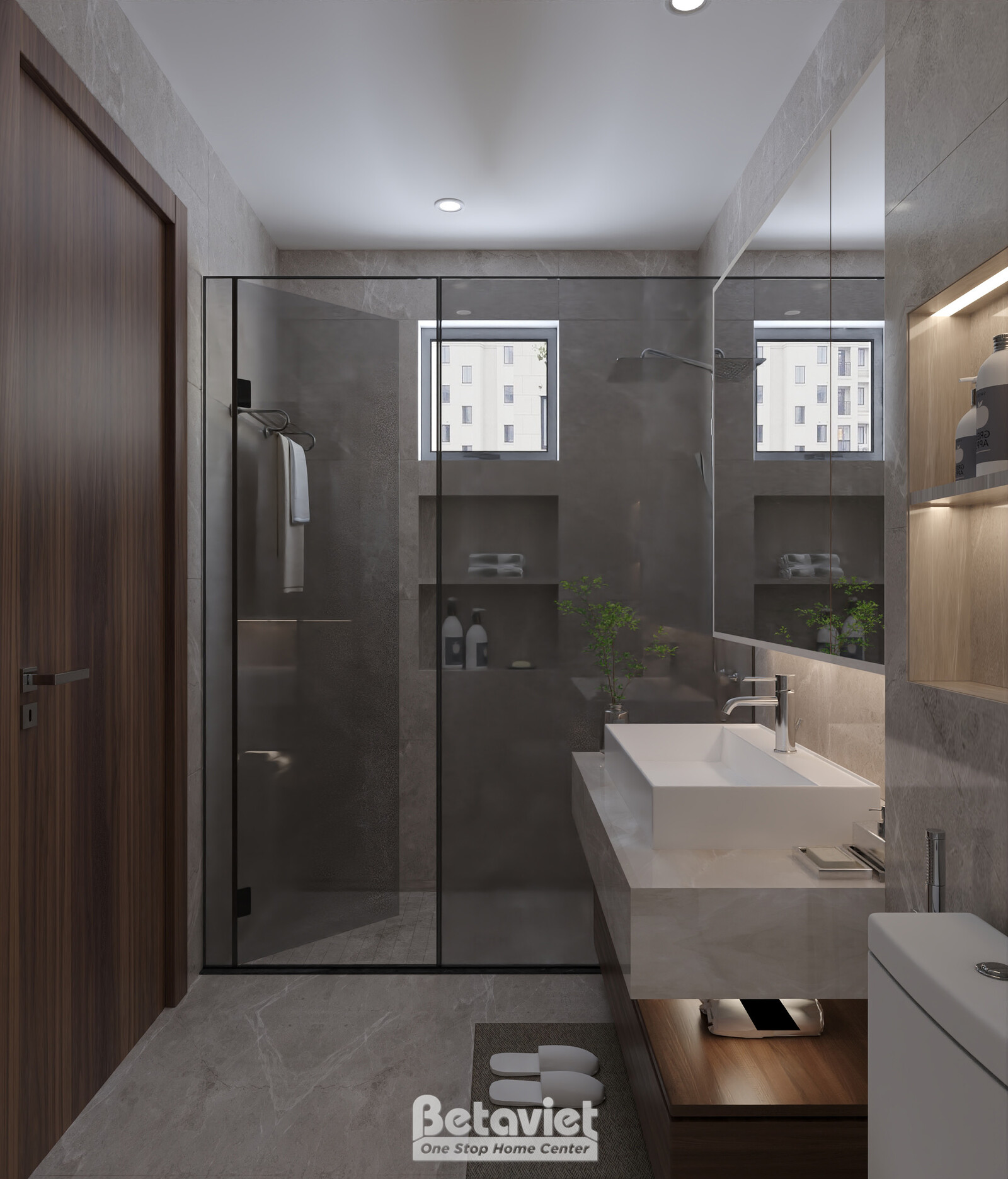 Nội thất phòng tắm biệt thự hiện đại NT2008871 – góc nhìn 9