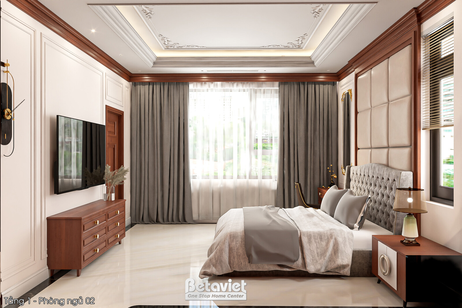 Nội thất phòng ngủ biệt thự hiện đại KT2009225 – góc nhìn 15