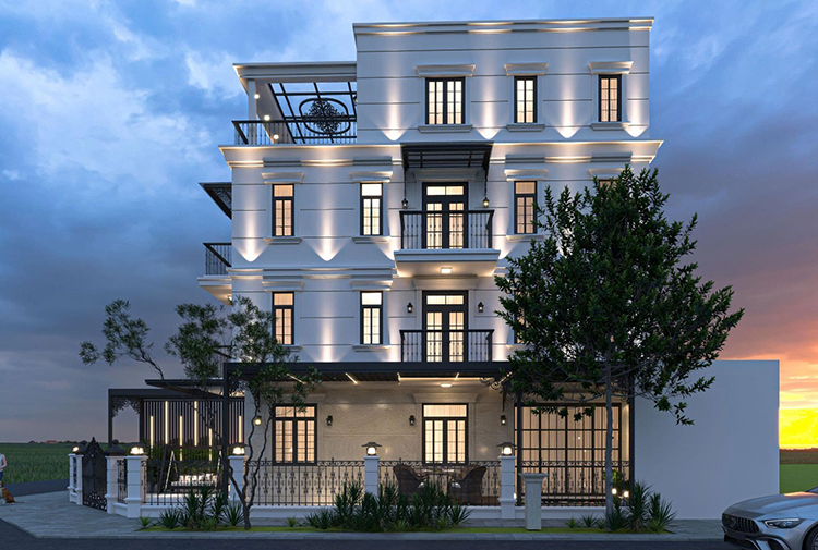 Biệt thự liền kề 4 tầng tân cổ điển TP.HCM — KT2009437 Betaviet
