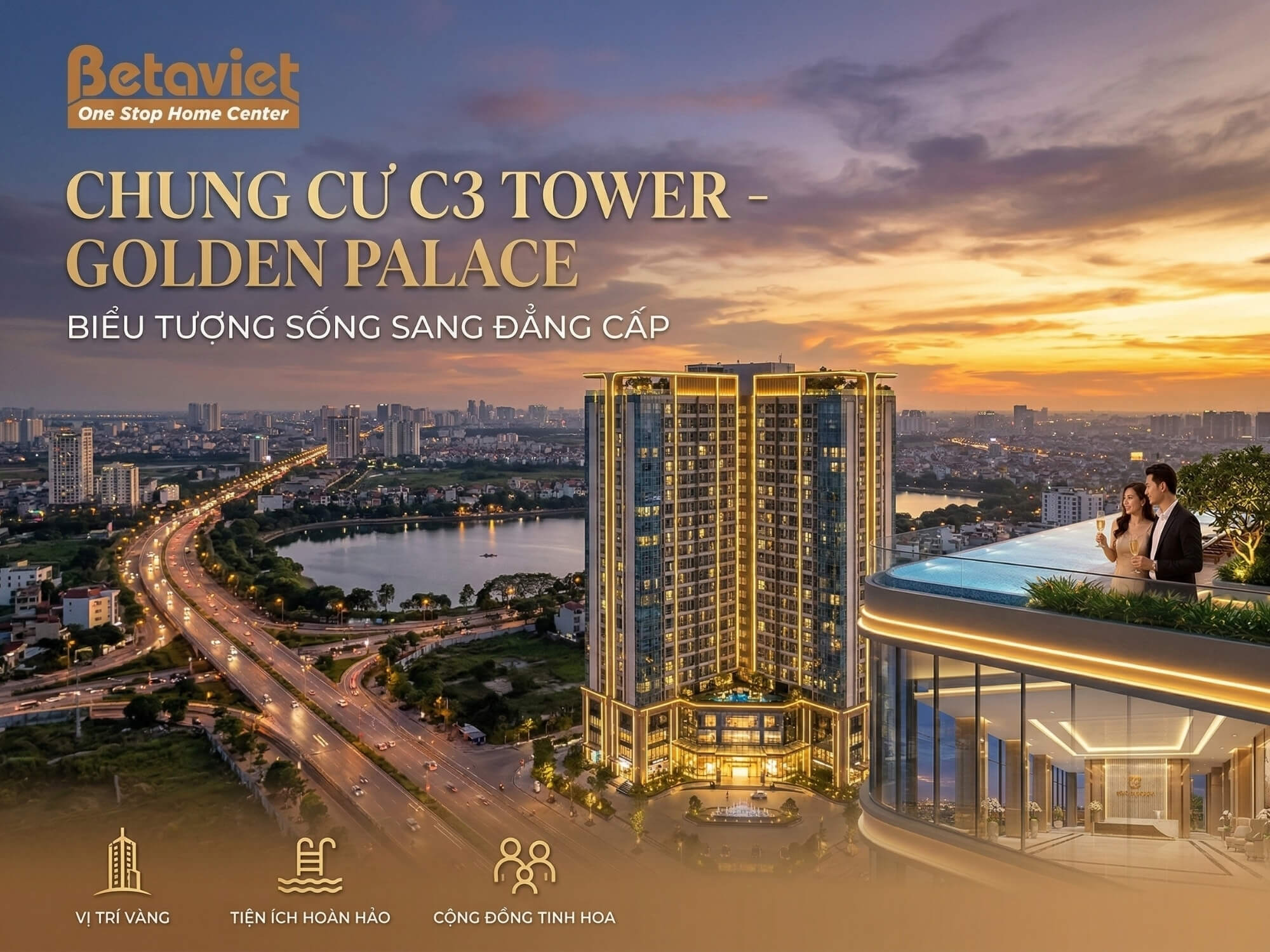 Chung Cư C3 Tower – Golden Palace: Review Chi Tiết Vị Trí, Mặt Bằng & Tiềm Năng Nội Thất 2026