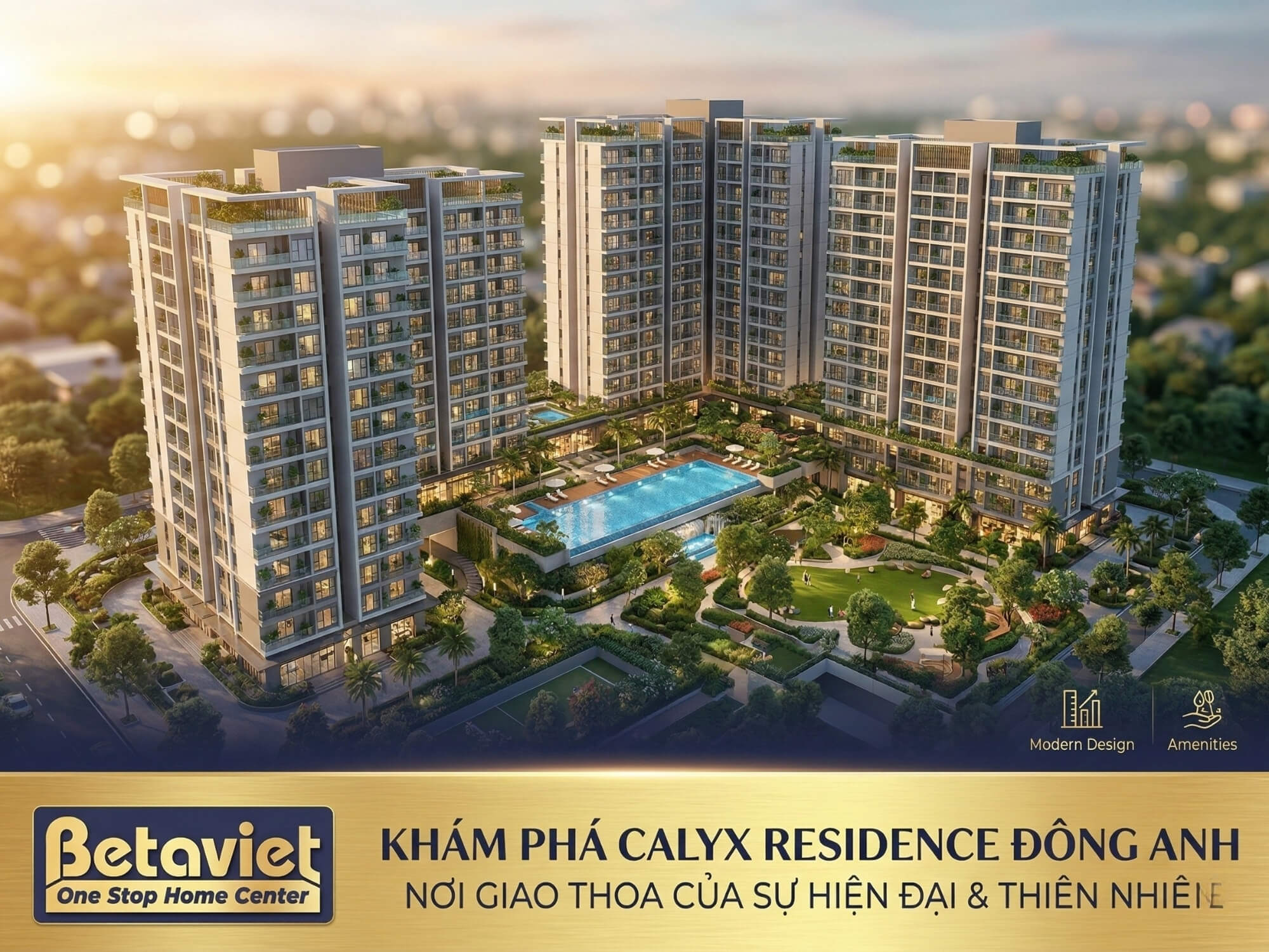 Chung Cư Calyx Residence Đông Anh: Review Chi Tiết Vị Trí, Giá & Nội Thất 2026