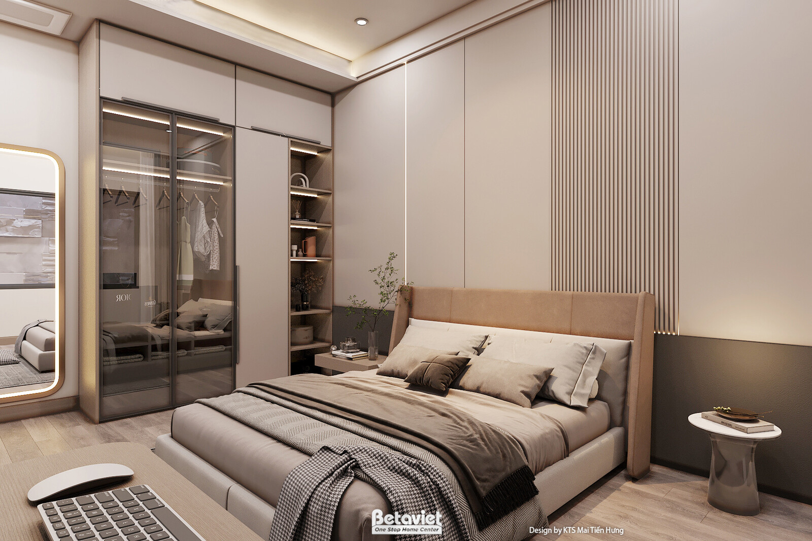 Nội thất phòng ngủ biệt thự hiện đại NT2009120 – góc nhìn 3