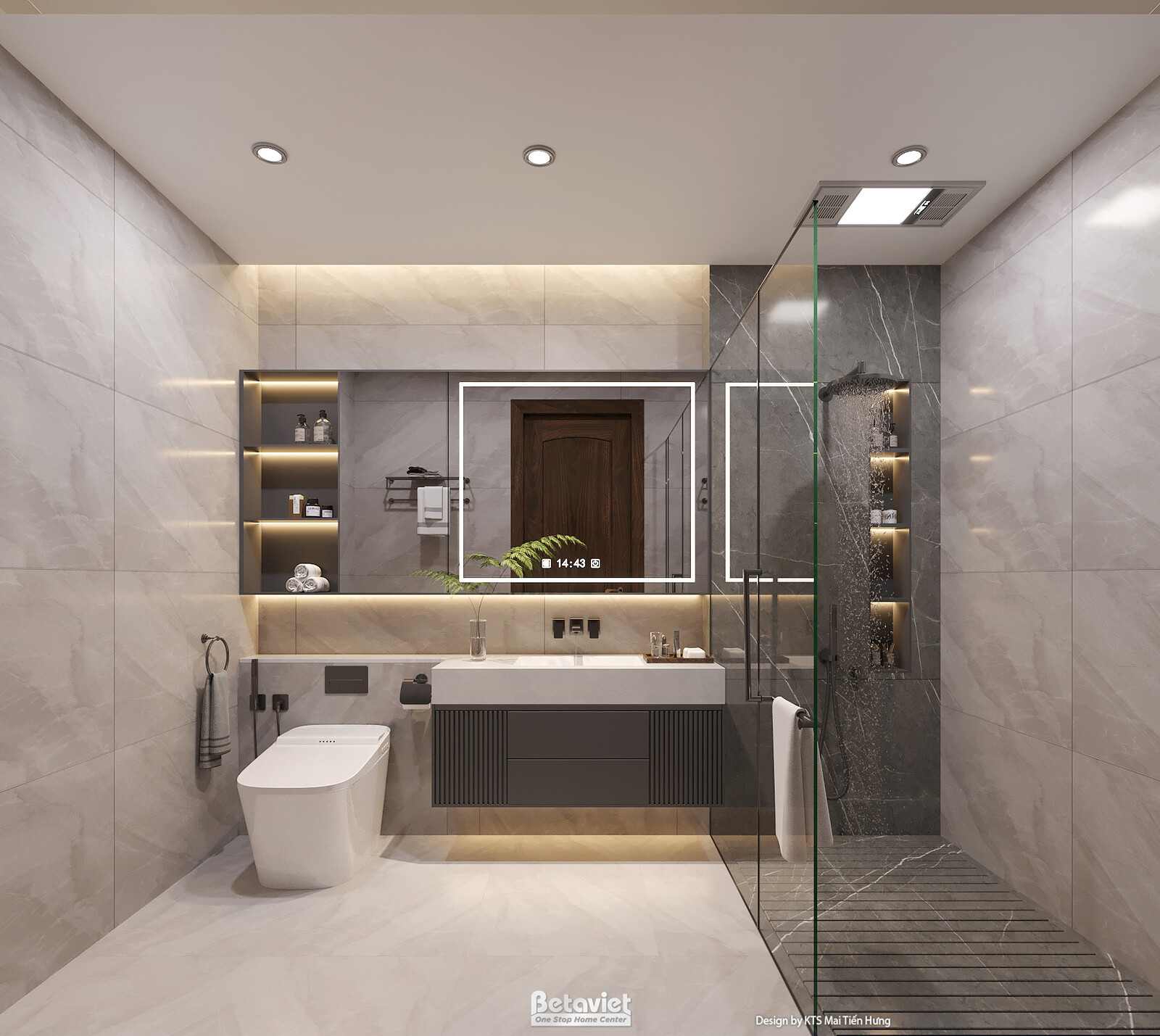 Nội thất phòng tắm biệt thự hiện đại NT2009120 – góc nhìn 2