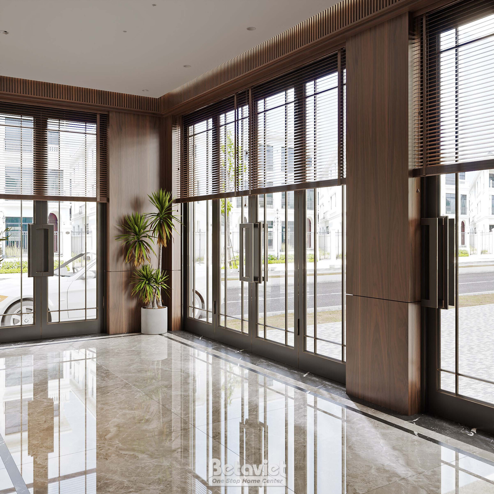 Nội thất đại sảnh biệt thự hiện đại NT2008251 – góc nhìn 5