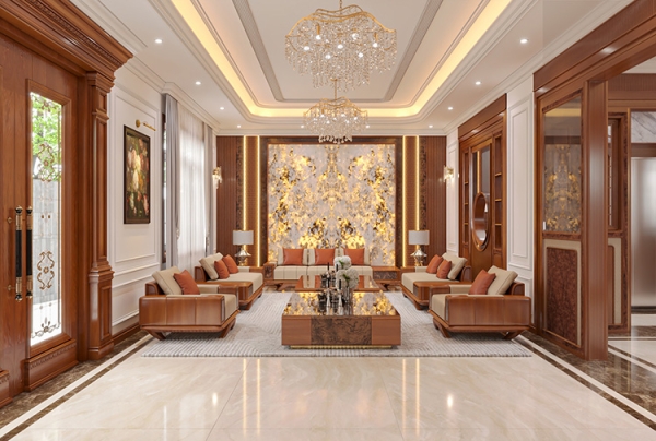 Thiết kế nội thất biệt thự hiện đại gỗ tại Ninh Bình NT5501471
