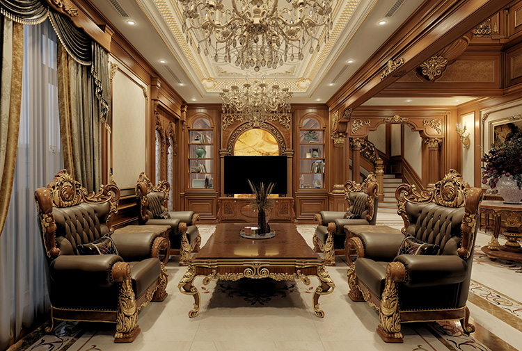 Thiết kế nội thất biệt thự phong cách cổ điển tại Hải Phòng NT4104398