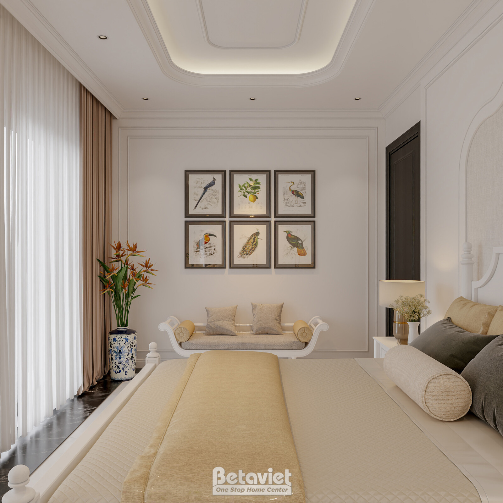 Nội thất phòng ngủ biệt thự hiện đại NT2009329 – góc nhìn 4