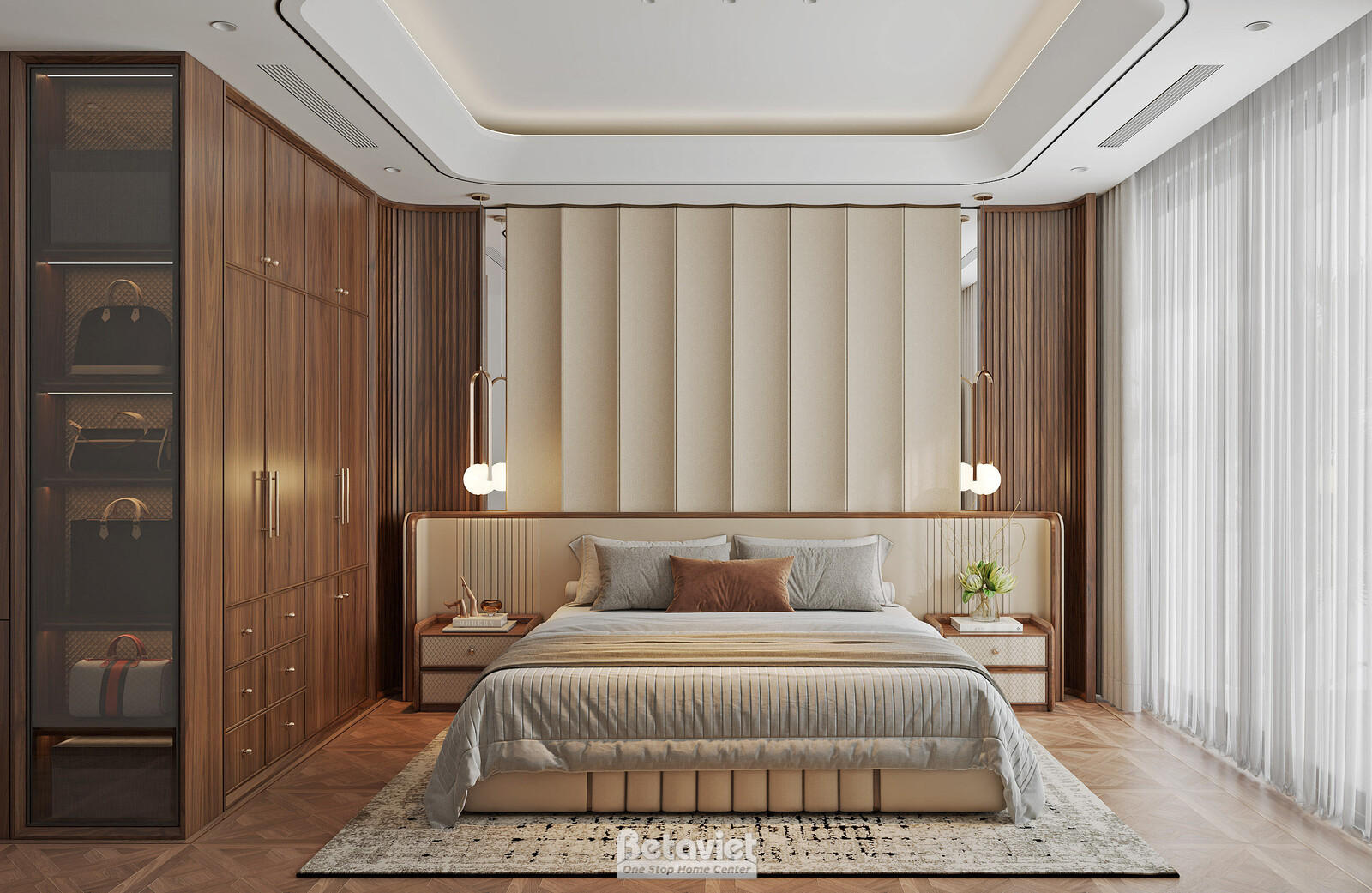 Nội thất phòng ngủ biệt thự hiện đại NT2008251 – góc nhìn 7