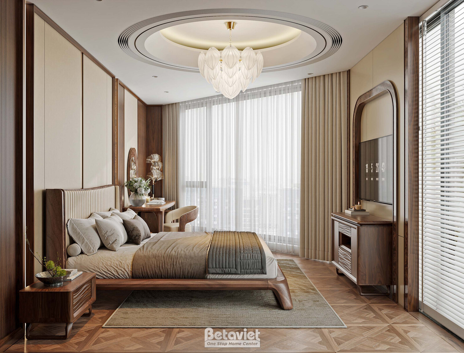 Nội thất phòng ngủ biệt thự hiện đại NT2008251 – góc nhìn 6