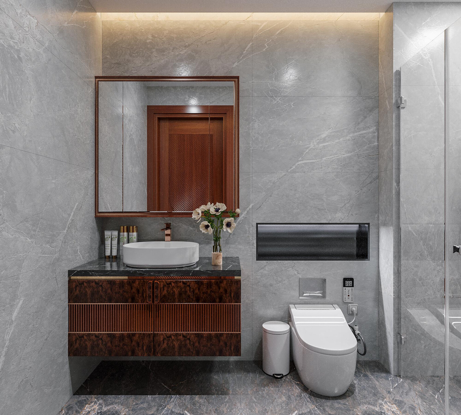 Nội thất phòng ngủ biệt thự hiện đại gỗ KT5501471 – góc nhìn 20