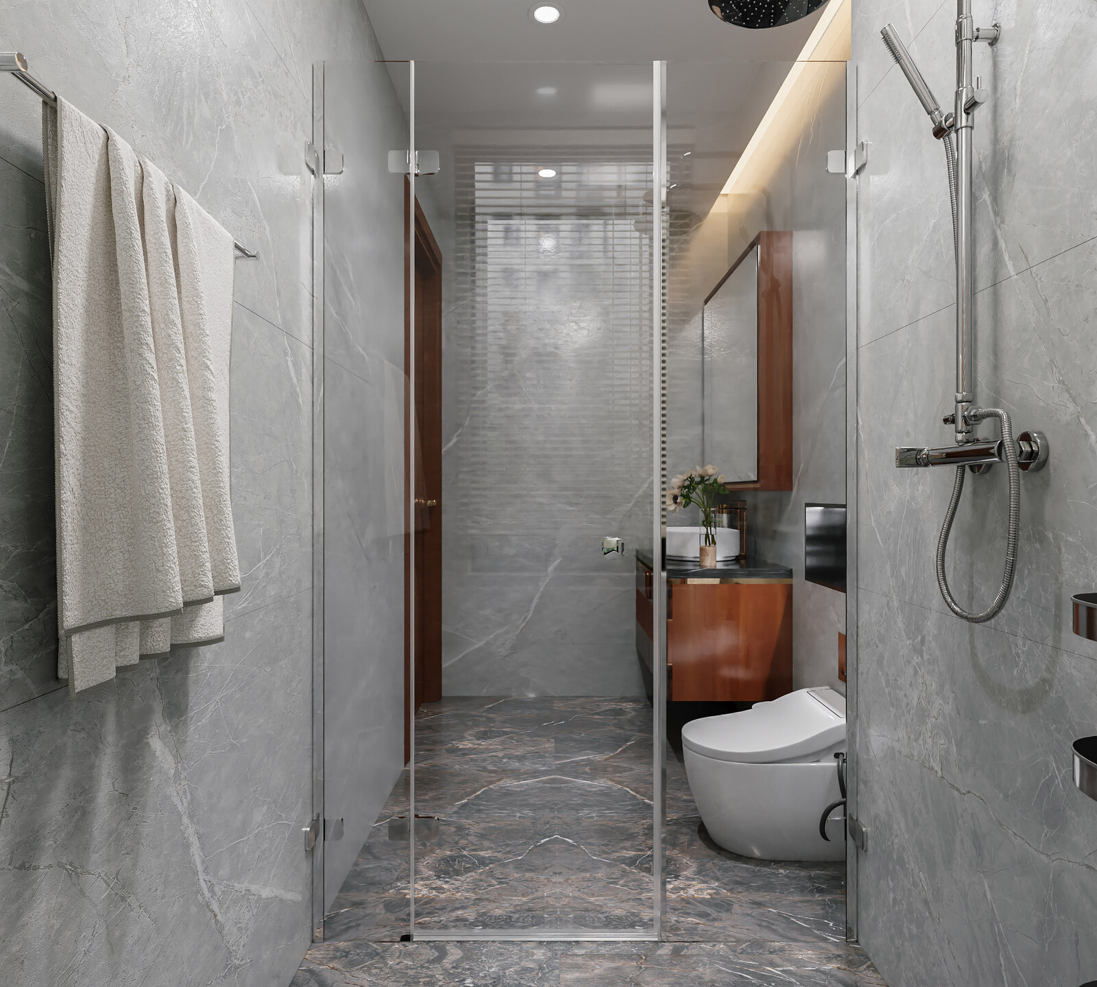 Nội thất phòng ngủ biệt thự hiện đại gỗ KT5501471 – góc nhìn 19