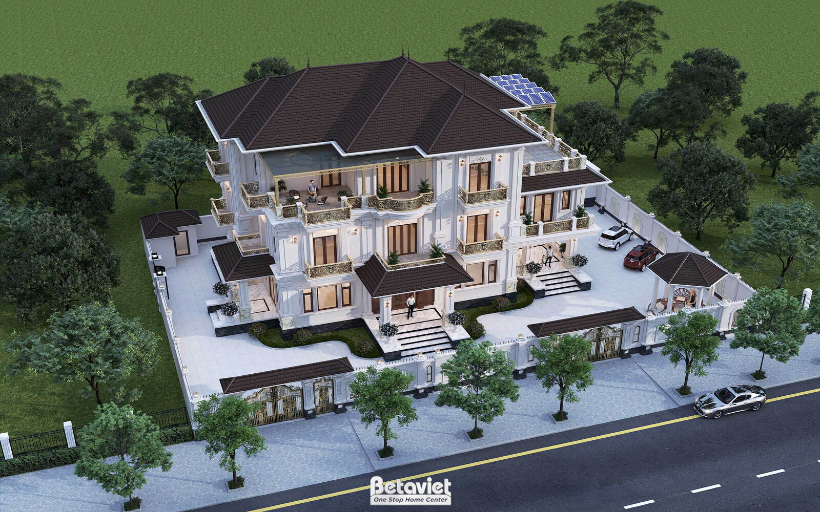 Dinh thự 3 tầng tân cổ điển KT2009585 – phối cảnh mặt tiền (8)