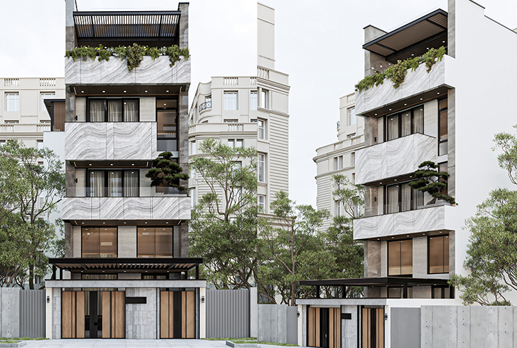 Thiết kế nhà phố 5 tầng phong cách hiện đại tại Hồ Chí Minh KT5004750