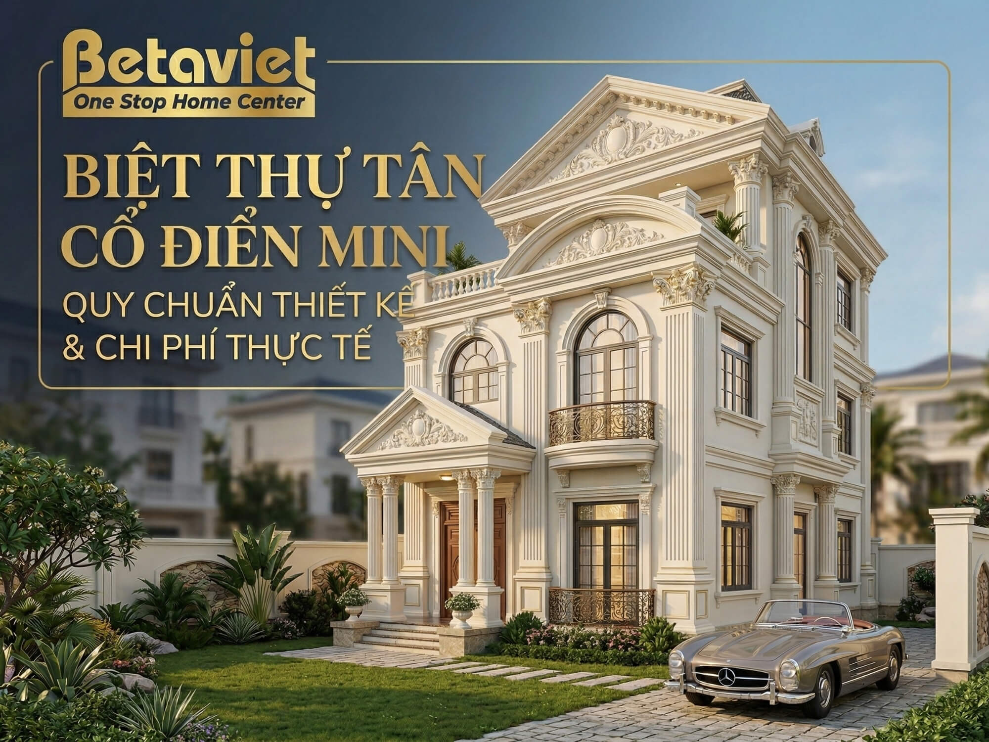 Biệt Thự Tân Cổ Điển Mini: Quy Chuẩn Thiết Kế & Chi Phí Thực Tế 2026