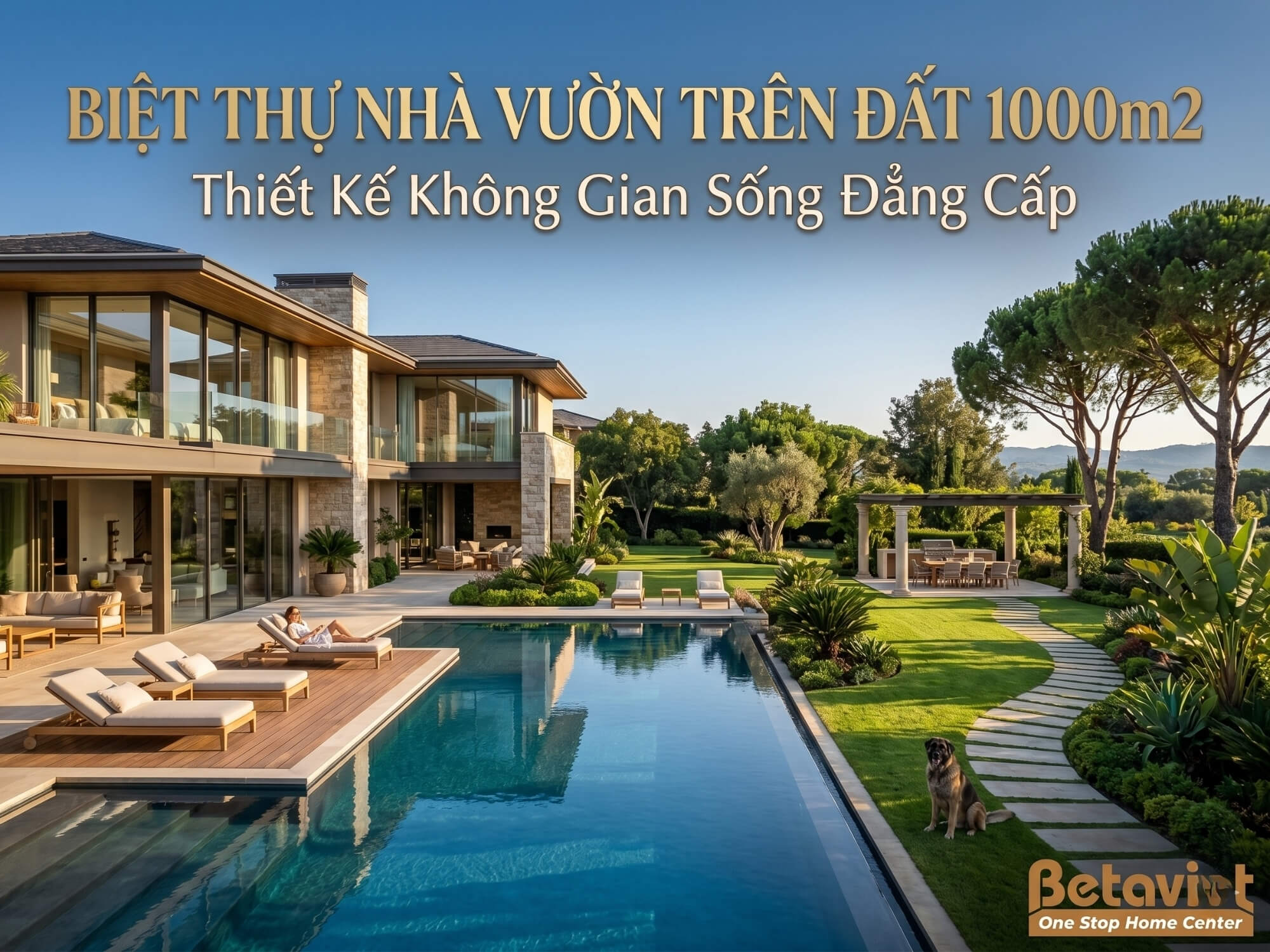 Biệt Thự Nhà Vườn Trên Đất 1000m2: Thiết Kế Không Gian Sống Đẳng Cấp