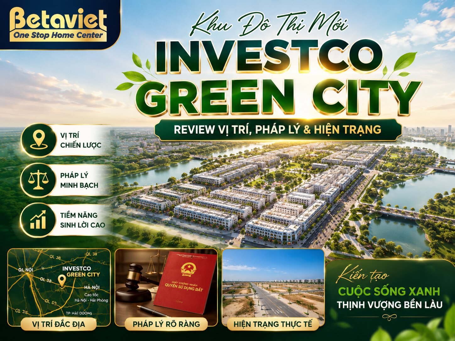 Khu Đô Thị Mới Investco Green City: Review Vị Trí, Pháp Lý & Hiện Trạng 2026