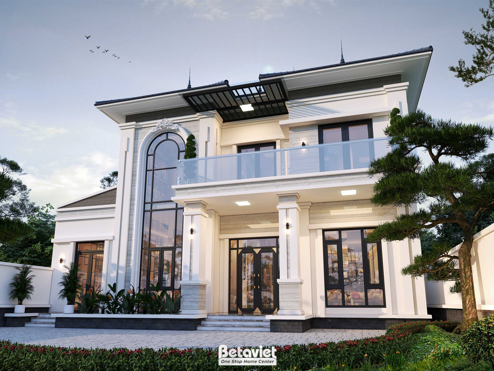 Biệt thự 2 tầng hiện đại KT2009708 – sảnh chính